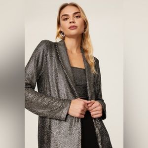 Like-New Show Me Your Mumu 
FUNKY Felix Metallic Disco Glitz Blazer size: XS